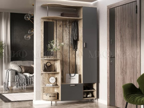 Прихожая Лика №2 1,2 м Дуб юкон, Графит в Губкинском - gubkinskij.mebel-tymen.ru | фото