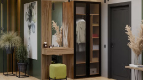 Прихожая «Порто» № 6 Яблоня Беллуно, Графит софт в Губкинском - gubkinskij.mebel-tymen.ru | фото