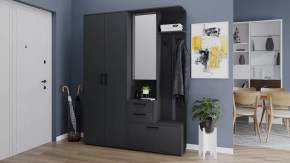 Прихожая «Витра» №4 Антрацит в Губкинском - gubkinskij.mebel-tymen.ru | фото