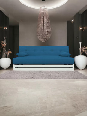 Прямой диван манго 1 Савана Деним/Планки белые в Губкинском - gubkinskij.mebel-tymen.ru | фото