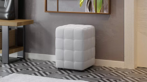 Пуф «Аристо» к/з Гольф белый в Губкинском - gubkinskij.mebel-tymen.ru | фото