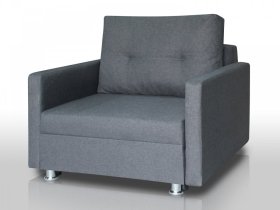 Кресло-кровать Реал 80 с подлокотниками графит в Губкинском - gubkinskij.mebel-tymen.ru | фото