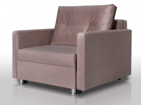 Кресло-кровать Реал 80 с подлокотниками коричневый в Губкинском - gubkinskij.mebel-tymen.ru | фото