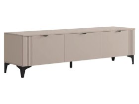 Тумба 2 Рич кашемир/фрапучино матовый/черный в Губкинском - gubkinskij.mebel-tymen.ru | фото