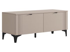 Тумба Рич кашемир/фрапучино матовый/черный в Губкинском - gubkinskij.mebel-tymen.ru | фото