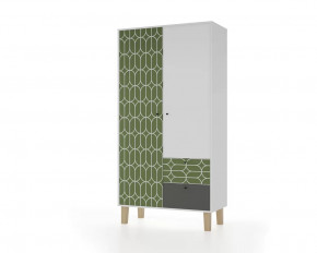 Шкаф 2-х створчатый "Story" (Овалы) в Губкинском - gubkinskij.mebel-tymen.ru | фото