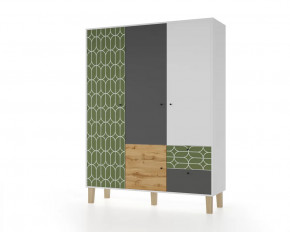 Шкаф 3-х створчатый "Story" (Овалы) в Губкинском - gubkinskij.mebel-tymen.ru | фото