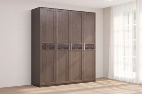 Шкаф 4-х створчатый Кэт-4 Венге Диал в Губкинском - gubkinskij.mebel-tymen.ru | фото