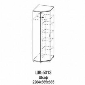 Шкаф для одежды и белья ШК-5013 Грейс в Губкинском - gubkinskij.mebel-tymen.ru | фото