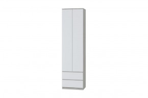 Шкаф для одежды Лори, дуб серый/белый в Губкинском - gubkinskij.mebel-tymen.ru | фото