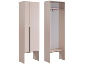 Шкаф двухдверный L600 Баско кашемир в Губкинском - gubkinskij.mebel-tymen.ru | фото