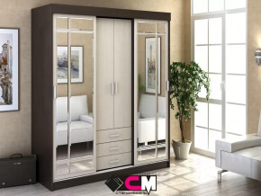 Шкаф-купе Лидер 1К Венге/Дуб белфорт в Губкинском - gubkinskij.mebel-tymen.ru | фото