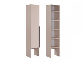 Шкаф однодверный L400 Баско кашемир в Губкинском - gubkinskij.mebel-tymen.ru | фото