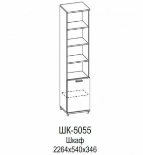 Шкаф ШК-5055 Грейс в Губкинском - gubkinskij.mebel-tymen.ru | фото