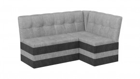 Скамья угловая «Оскар» исп. 2 Микровелюр Wellmart Silver, Graphite в Губкинском - gubkinskij.mebel-tymen.ru | фото