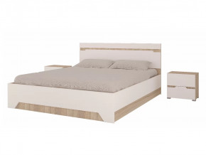 Спальный гарнитур Анталия Сонома-Белый софт в Губкинском - gubkinskij.mebel-tymen.ru | фото