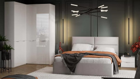 Спальный гарнитур «Глосс» №9 Белый Жемчуг, Белый глянец в Губкинском - gubkinskij.mebel-tymen.ru | фото