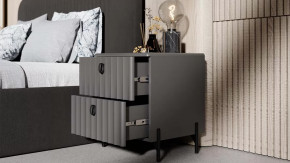 Спальный гарнитур «Тиффани» №2 Серый графит, Графит матовый в Губкинском - gubkinskij.mebel-tymen.ru | фото