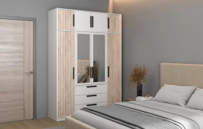 Спальный гарнитур Вегас (ЛДСП Белый) в Губкинском - gubkinskij.mebel-tymen.ru | фото