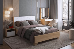 Спальный гарнитур Зара К4 дуб сонома/белый в Губкинском - gubkinskij.mebel-tymen.ru | фото