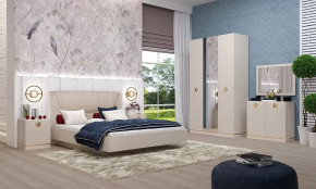 Спальня №1 "Капри" Сатин в Губкинском - gubkinskij.mebel-tymen.ru | фото