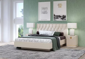 Спальня №3 "Капри" Сатин в Губкинском - gubkinskij.mebel-tymen.ru | фото