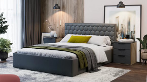 Спальня «Порто» Яблоня Беллуно, Графит софт в Губкинском - gubkinskij.mebel-tymen.ru | фото