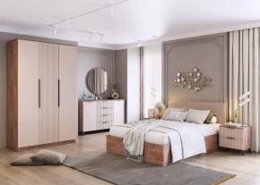 Спальня Тоскана, набор №2, дуб табачный/бисквит в Губкинском - gubkinskij.mebel-tymen.ru | фото