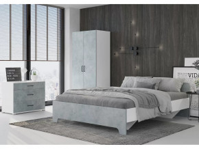 Спальня Victor Белый-бетон в Губкинском - gubkinskij.mebel-tymen.ru | фото