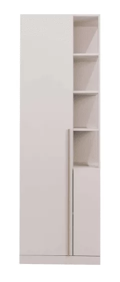 Стеллаж Николь 21.2 Кашемир в Губкинском - gubkinskij.mebel-tymen.ru | фото