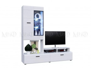 Стенка центр Нэнси New МДФ в Губкинском - gubkinskij.mebel-tymen.ru | фото