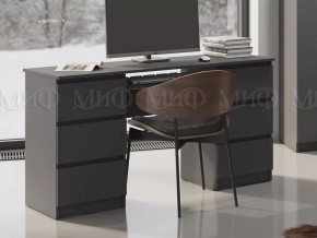 Стол 6 ящиков Челси Графит в Губкинском - gubkinskij.mebel-tymen.ru | фото