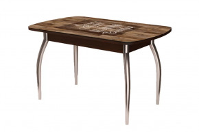 Стол Бостон, капучино/венге/хром триумф в Губкинском - gubkinskij.mebel-tymen.ru | фото