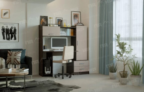 Стол компьютерный "ПКС-7" венге/дуб белфорт в Губкинском - gubkinskij.mebel-tymen.ru | фото