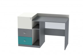 Стол письменный Клео Ст-1, 1300 мм, графит, миндаль, океан Диал в Губкинском - gubkinskij.mebel-tymen.ru | фото