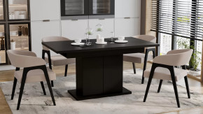 Стол раздвижной «Детройт» Тип 1 Черный в Губкинском - gubkinskij.mebel-tymen.ru | фото