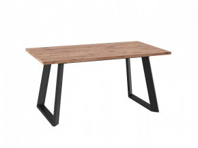 Стол раздвижной LOFT LUX-160, дуб веллингтон/черный в Губкинском - gubkinskij.mebel-tymen.ru | фото