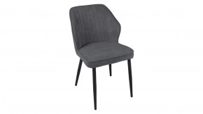 Стул «Крис» Черный муар, Микровелюр BRENDY Graphite в Губкинском - gubkinskij.mebel-tymen.ru | фото
