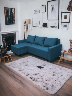 Угловой диван Шерри Савана Деним в Губкинском - gubkinskij.mebel-tymen.ru | фото