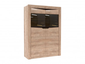 Витрина малая Версаль-5 Секция-11 Дуб баррик в Губкинском - gubkinskij.mebel-tymen.ru | фото