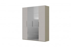 Вива Шкаф распашной ШР-4 2 зеркала Латте/Текстиль в Губкинском - gubkinskij.mebel-tymen.ru | фото
